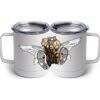 10 oz. White Stainless Steel Coffee Mug Thumbnail