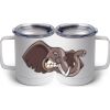 10 oz. White Stainless Steel Coffee Mug Thumbnail