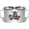 10 oz. White Stainless Steel Coffee Mug Thumbnail