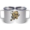10 oz. White Stainless Steel Coffee Mug Thumbnail