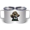 10 oz. White Stainless Steel Coffee Mug Thumbnail