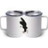 10 oz. White Stainless Steel Coffee Mug Thumbnail