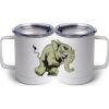 10 oz. White Stainless Steel Coffee Mug Thumbnail