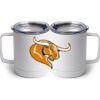 10 oz. White Stainless Steel Coffee Mug Thumbnail