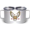 10 oz. White Stainless Steel Coffee Mug Thumbnail