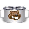 10 oz. White Stainless Steel Coffee Mug Thumbnail