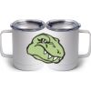 10 oz. White Stainless Steel Coffee Mug Thumbnail