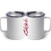 10 oz. White Stainless Steel Coffee Mug Thumbnail