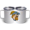 10 oz. White Stainless Steel Coffee Mug Thumbnail