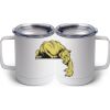 10 oz. White Stainless Steel Coffee Mug Thumbnail