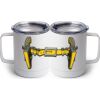 10 oz. White Stainless Steel Coffee Mug Thumbnail