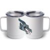 10 oz. White Stainless Steel Coffee Mug Thumbnail