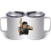 10 oz. White Stainless Steel Coffee Mug Thumbnail