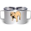 10 oz. White Stainless Steel Coffee Mug Thumbnail