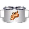 10 oz. White Stainless Steel Coffee Mug Thumbnail