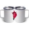 10 oz. White Stainless Steel Coffee Mug Thumbnail