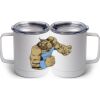 10 oz. White Stainless Steel Coffee Mug Thumbnail