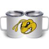 10 oz. White Stainless Steel Coffee Mug Thumbnail