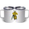 10 oz. White Stainless Steel Coffee Mug Thumbnail