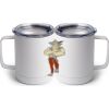 10 oz. White Stainless Steel Coffee Mug Thumbnail