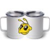 10 oz. White Stainless Steel Coffee Mug Thumbnail