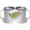 10 oz. White Stainless Steel Coffee Mug Thumbnail