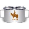10 oz. White Stainless Steel Coffee Mug Thumbnail
