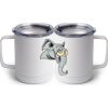10 oz. White Stainless Steel Coffee Mug Thumbnail