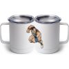 10 oz. White Stainless Steel Coffee Mug Thumbnail