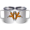 10 oz. White Stainless Steel Coffee Mug Thumbnail