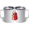 10 oz. White Stainless Steel Coffee Mug Thumbnail