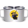 10 oz. White Stainless Steel Coffee Mug Thumbnail