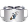 10 oz. White Stainless Steel Coffee Mug Thumbnail