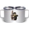 10 oz. White Stainless Steel Coffee Mug Thumbnail