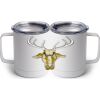 10 oz. White Stainless Steel Coffee Mug Thumbnail