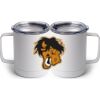 10 oz. White Stainless Steel Coffee Mug Thumbnail