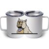 10 oz. White Stainless Steel Coffee Mug Thumbnail