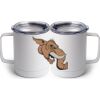 10 oz. White Stainless Steel Coffee Mug Thumbnail