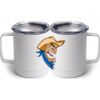 10 oz. White Stainless Steel Coffee Mug Thumbnail