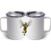 10 oz. White Stainless Steel Coffee Mug Thumbnail