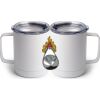10 oz. White Stainless Steel Coffee Mug Thumbnail
