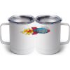 10 oz. White Stainless Steel Coffee Mug Thumbnail