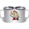 10 oz. White Stainless Steel Coffee Mug Thumbnail