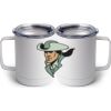 10 oz. White Stainless Steel Coffee Mug Thumbnail
