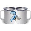 10 oz. White Stainless Steel Coffee Mug Thumbnail