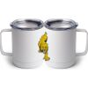 10 oz. White Stainless Steel Coffee Mug Thumbnail