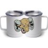 10 oz. White Stainless Steel Coffee Mug Thumbnail