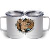 10 oz. White Stainless Steel Coffee Mug Thumbnail