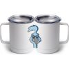 10 oz. White Stainless Steel Coffee Mug Thumbnail