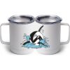 10 oz. White Stainless Steel Coffee Mug Thumbnail